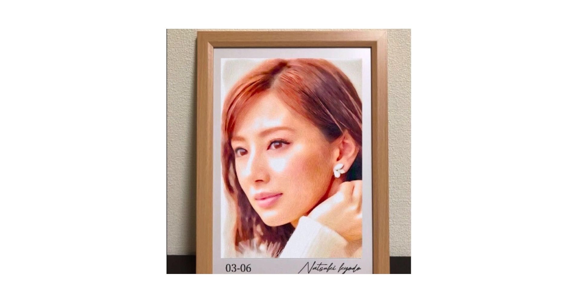 Amazon.co.jp: 女優画 肖像画 水彩、色鉛筆、パステル 額縁寸法